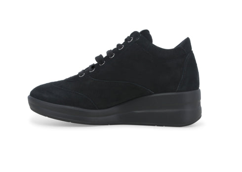 Melluso Donna Scarpe basse Camoscio R25625W-239792 Nero